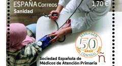 Correos presenta un sello dedicado al 50º aniversario de la Sociedad Española de Médicos de Atención Primaria