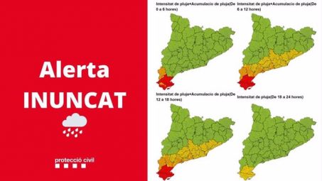 Cataluña envía alerta para no circular en zonas inundables de 4 comarcas del sur Tarragona