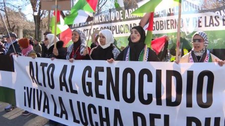 Un centenar de personas se concentran en Logroño contra el genocidio en Palestina y Líbano