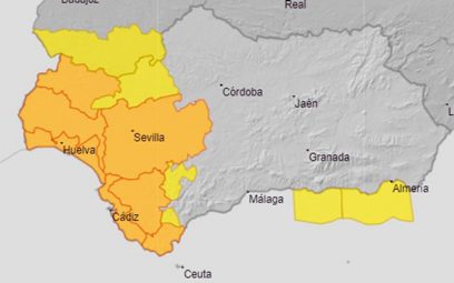 Suspenden las clases en centros educativos de tres comarcas de Huelva por el temporal