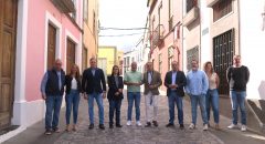 Un momento de la visita por el casco histórico
