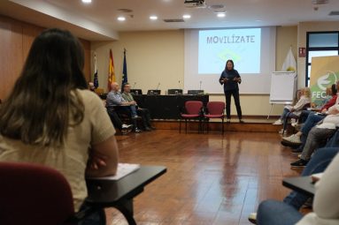 Carmen Luz Vargas, concejala de Bienestar Social, durante las jornadas de sinhogarismo organizadas por el Ayuntamiento