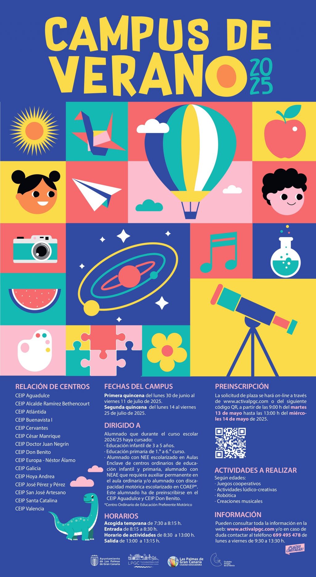 Cartel campus de verano Educación 2025