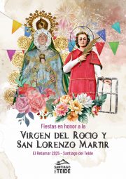 Cartel de las fiestas en El Retamar 2025