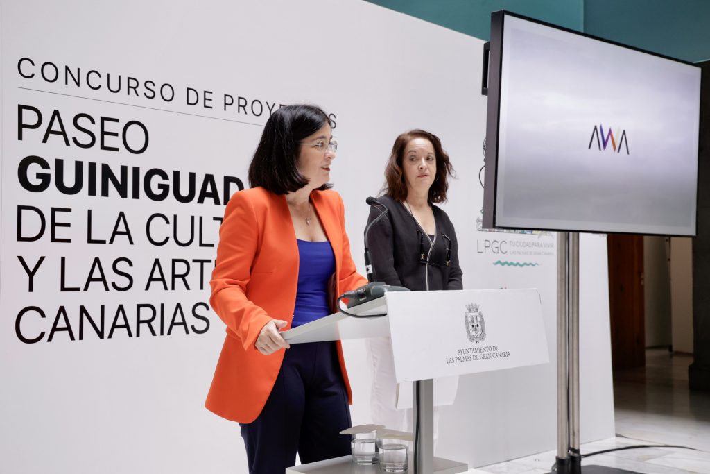 Darias durante el acto de presentación de la presentación de la propuesta ganadora. 2