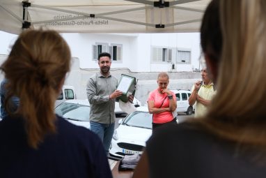 El Ayuntamiento comienza la implantación del quinto contenedor para residuos orgánicos en el barrio de Nueva Isleta 3