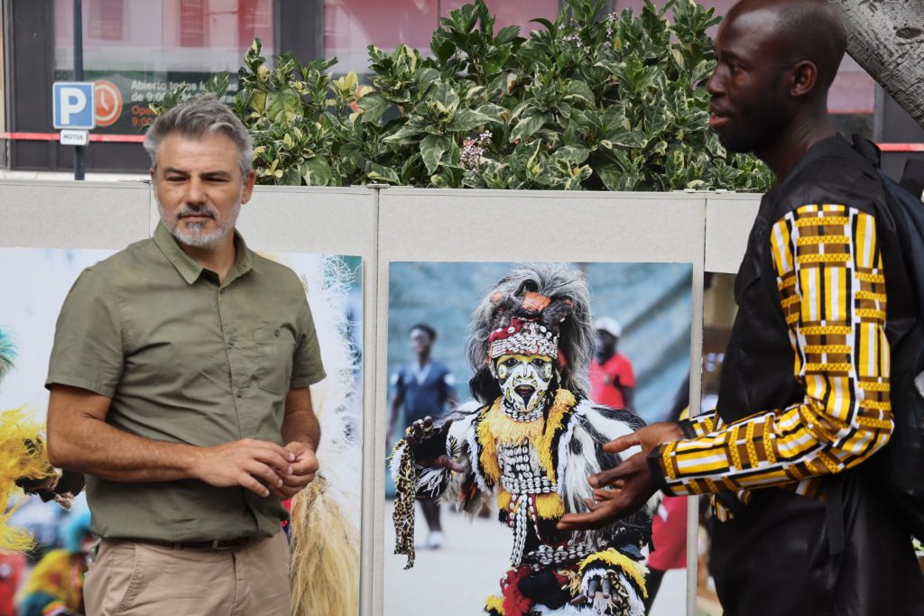 El edil durante una de las actividades con motivo del Día de África