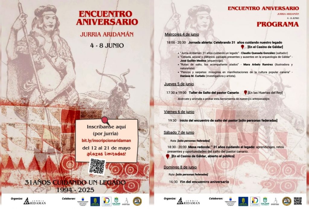 EnecuentroAniversariodJurriaAridamán-1994-2025-Del4al8dJunio2025-Gáldar-GranCanaria-FSPC-CanariasMayod2025.
