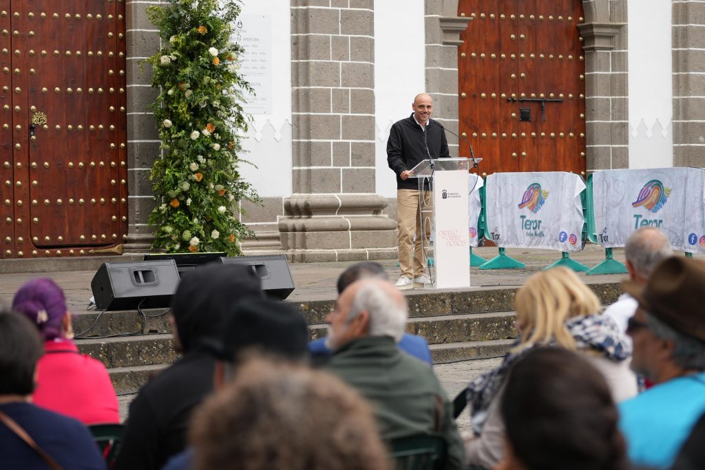FOTO. Álfonso Cabello en la apertura de la II Semana de Deportes Tradicionales de Canarias