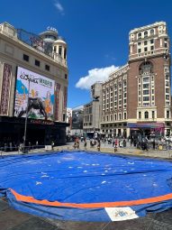 FOTO. La plaza de Callao comienza su transformación para acoger una luchada histórica