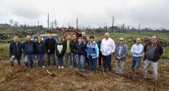 Tegueste se suma a la reutilización de madera calcinada como recurso agrícola y de apoyo al sector primario