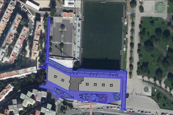 PLANO - El Ayuntamiento licita la urbanización del entorno del parque de Las Rehoyas con más zonas verdes y accesos peatonales