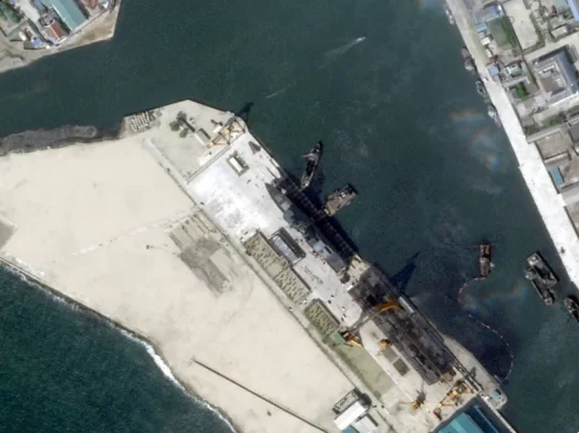 Pionyang detiene a varios oficiales por accidente en la botadura de nuevo barco destructor