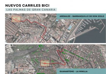Planos Carriles Bicis Ciudad Alta