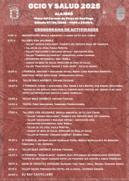 040625 Cartel programación Ocio y Salud en Alajeró el sábado 7 de junio de 2025