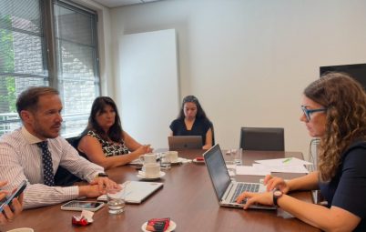 180625 Reunión con María Jiménez Navarro y Sara Martín Santana, Consejeras de Energía en la Representación Permanente de España ante la UE (REPER).