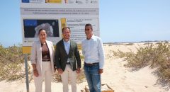 Transición Ecológica trabaja en la restauración de las Dunas de Corralejo y los hábitats de aves esteparias en Fuerteventura