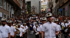 La alcaldesa Darias recibe a la Virgen del Pino en su 52.ª bajada a Las Palmas de Gran Canaria