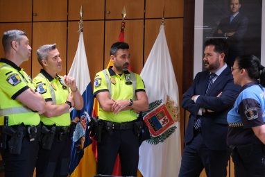 Agentes de la Policía Local de Las Palmas de Gran Canaria asisten a una formación en materia de tráfico en Mérida 3