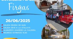 ‘De Ruta con la Universidad Popular’ cierra temporada recorriendo Firgas a bordo de su mini tren turístico