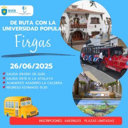 CARTEL DE RUTA CON LA UNIVERSIDAD POPULAR