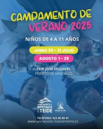 Cartel Campamento de Vearno Santiago del Teide 2025