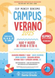 Cartel campus verano Santa Úrsula