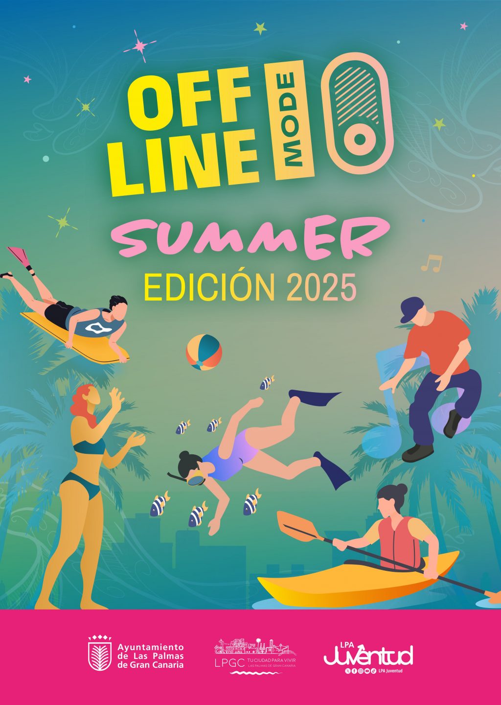 Cartel programa actividades de verano de Juventud