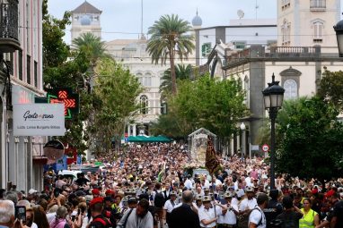 El Ayuntamiento reordena el tráfico en la Vega de San José y Vegueta para la llegada de la Virgen del Pino