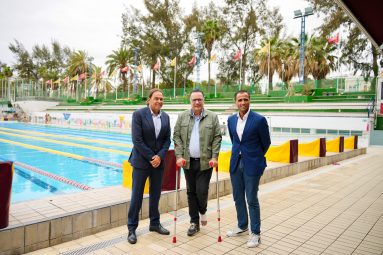 FOTO. La Consejería de Deportes impulsa la renovación energética del Club Natación Metropole como modelo de sostenibilidad deportiva