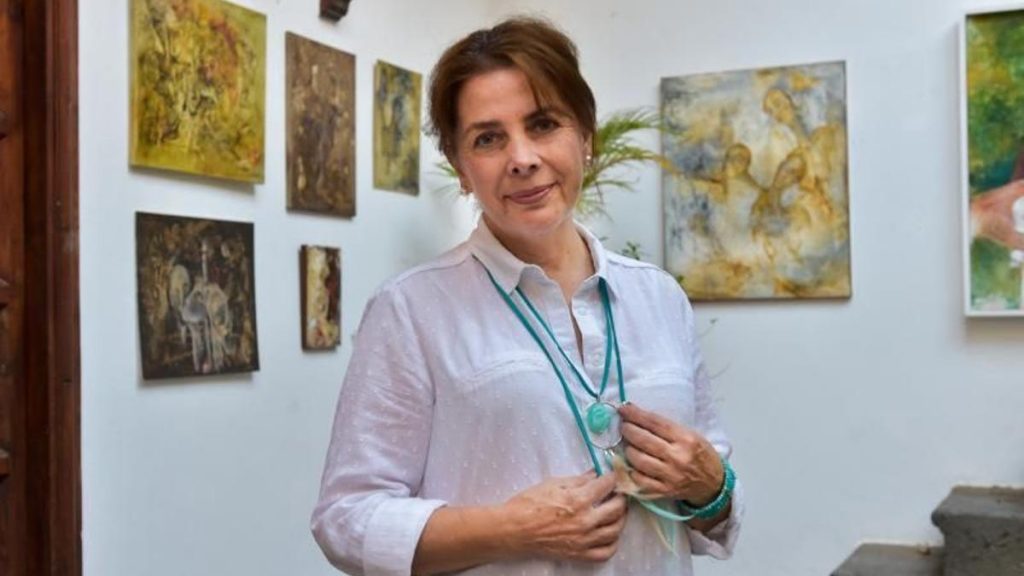 La artista Alicia Lasala