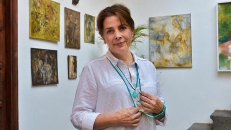 La artista Alicia Lasala