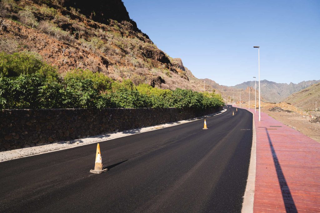 Obras en la CV1 San Sebastián de La Gomera