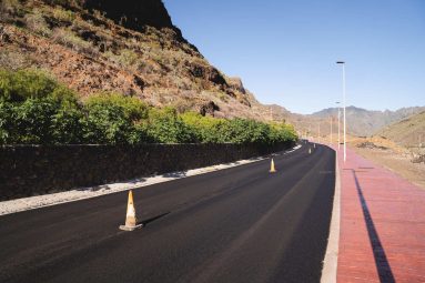 Obras en la CV1 San Sebastián de La Gomera