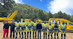 Los helicópteros EIRIF reforzarán la vigilancia contra incendios en El Hierro durante la Bajada de la Virgen de los Reyes