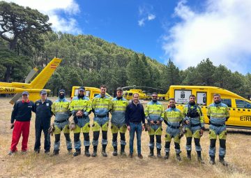 030725. NP. Los helicópteros EIRIF reforzarán la vigilancia contra incendios en El Hierro durante la Bajada de la Virgen de los Reyes 3