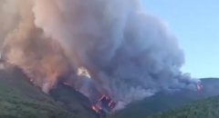 Ascienden a seis las alquerías de Las Hurdes desalojadas por el incendio de Caminomorisco