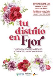 Cartel Tu Distrito en Flor