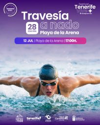 Cartel XXVIII edición Travesía a Nado Playa de La Arena