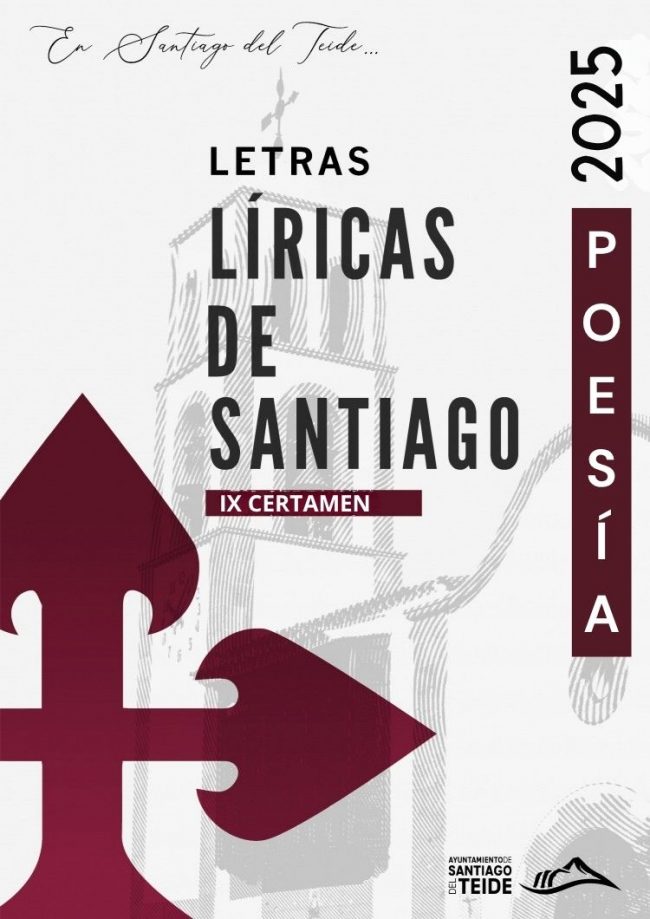 Cartel certamen de poesía Letras Líricas de Santiago 2025