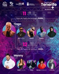 Cartel del Festival Tenerife Vive+Santiago del Teide 2025