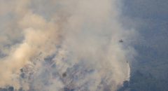 El incendio de Paüls continua activo tras una noche intensa de lucha contra el fuego