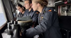 La princesa Leonor acaba su etapa en la Blas de Lezo y regresa a bordo de Elcano en Gijón
