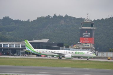 Vuelo inaugural en A Coruña