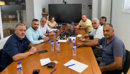 reunión de representantes de ASEPALMA con los parlamentarios regionales del PSOE