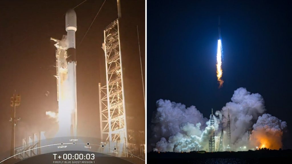 s gigantes Elon Musk (SpaceX) y Jeff Bezos (