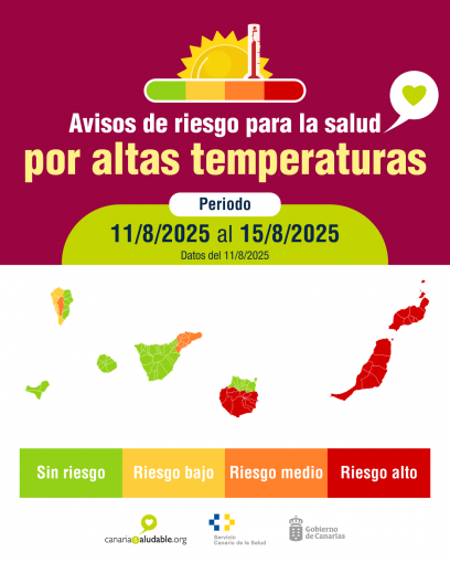 11ago mapa avisos por calor