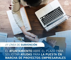 Cartel línea de subvención