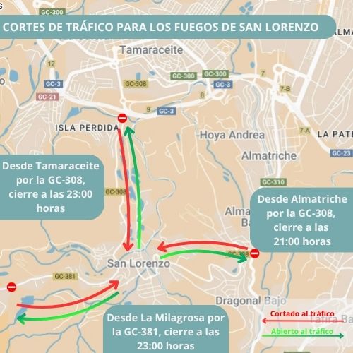 El Ayuntamiento diseña un dispositivo especial de tráfico y seguridad para los fuegos de las Fiestas de San Lorenzo