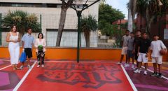 El Ayuntamiento culmina la renovación de la pista deportiva de Miller Bajo con un diseño urbano